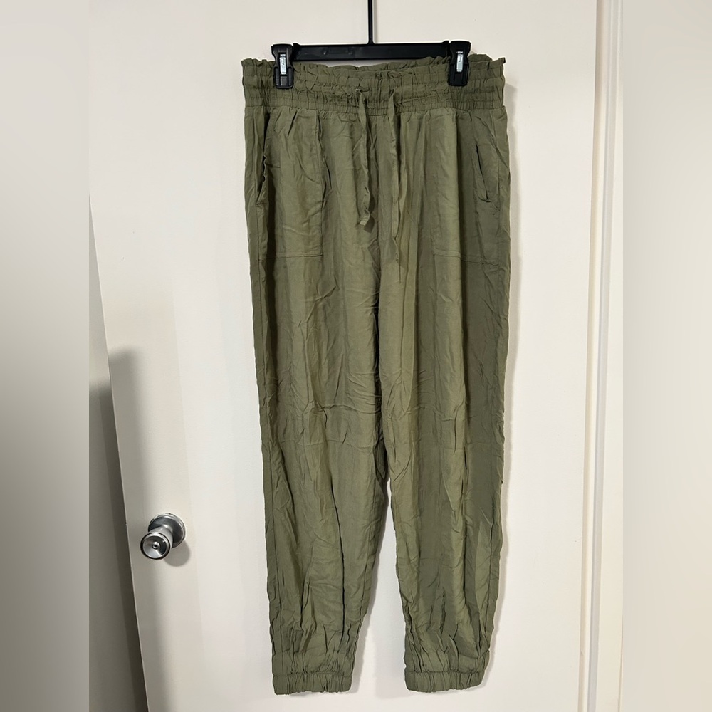 Aeropostale Olive Green Women's Drawstring Trousers